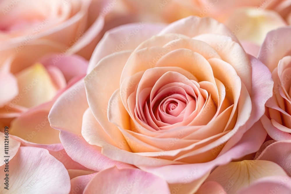 A Beautiful, Carpet of Assorted, Rose Petals in Soft, Pastel Hues Creating, Romantic, Delicate, Floral Background, Mockup. A Beautiful, Carpet of Assorted, Rose Petals in Soft, Pastel Hues Creating, Romantic, Delicate, Floral Background, Mockup.