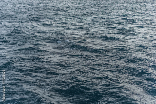 Background Navy textured waves on calm sea