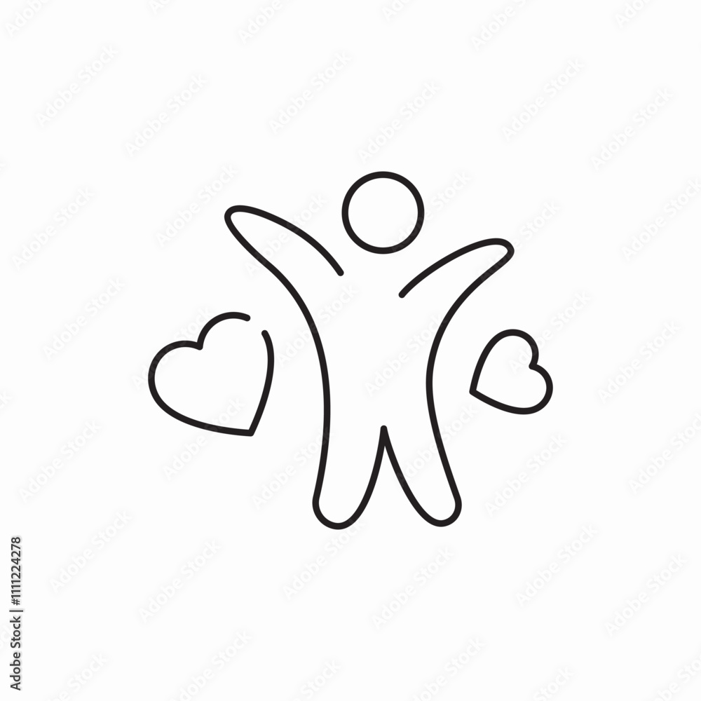 happy darling human icon sign vector happy darling human icon sign vector