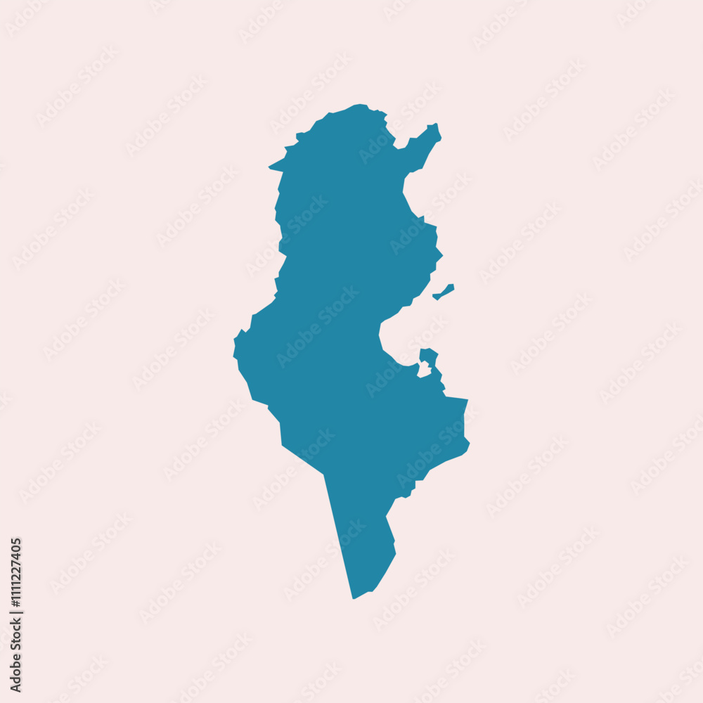 tunisia map isolated on white background. Map of tunisia. Vector illustration North Africa tunisia map isolated on white background. Map of tunisia. Vector illustration North Africa