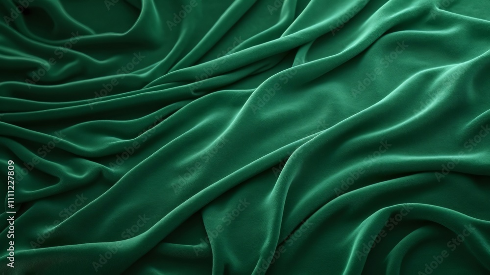 Luxurious Emerald Green Velvet Cushion Texture Luxurious Emerald Green Velvet Cushion Texture