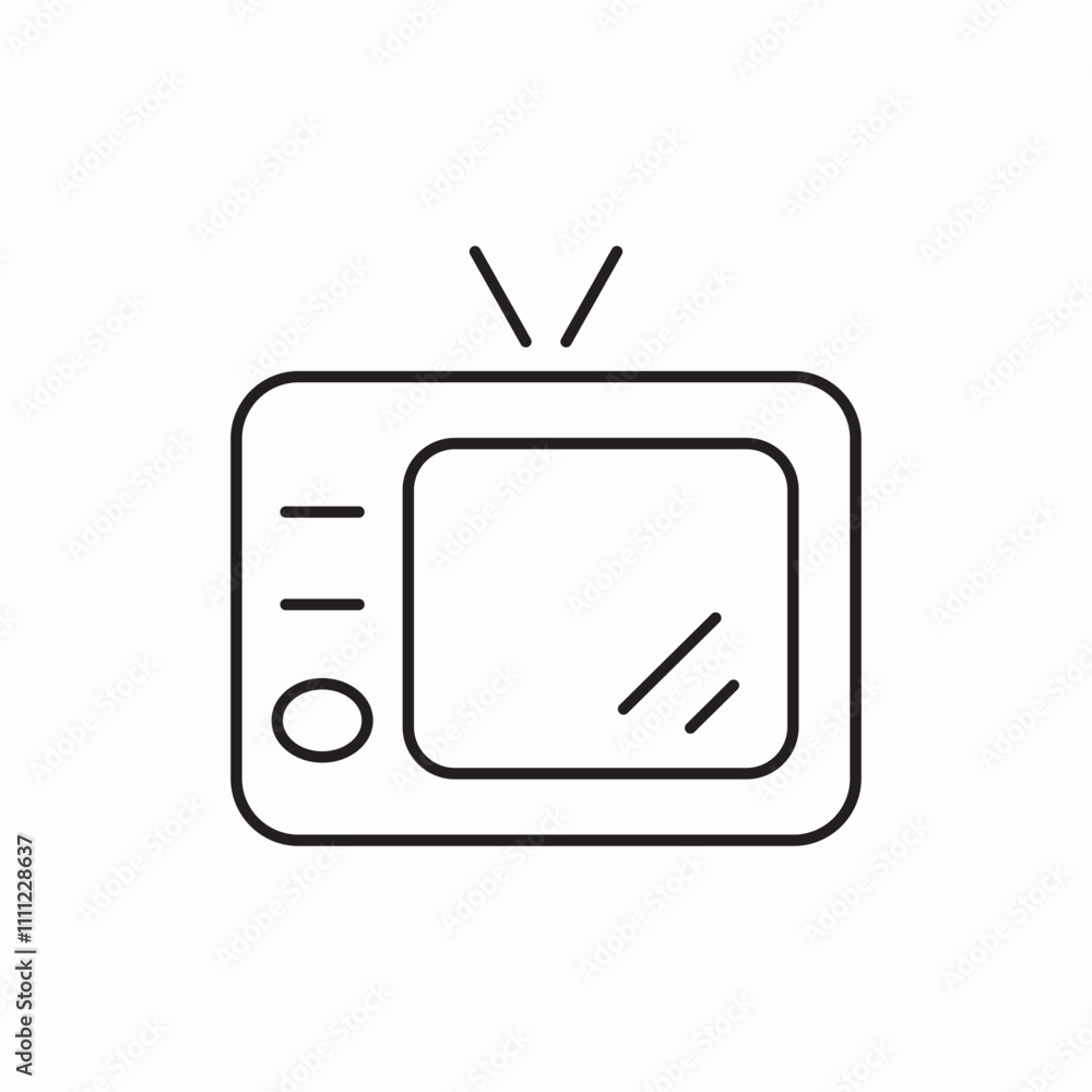 television tv icon sign vector television tv icon sign vector