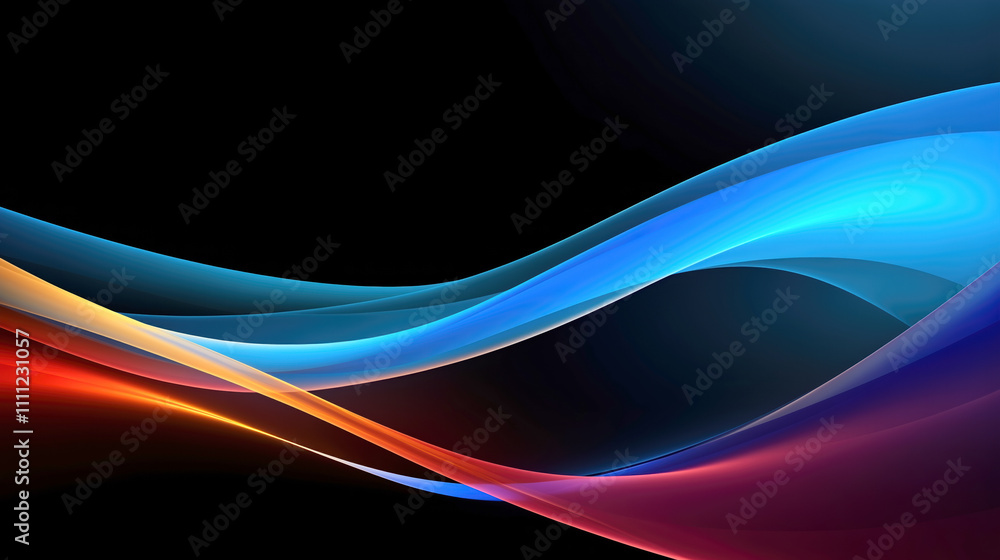 Fototapeta premium Abstract Colorful Waves Background