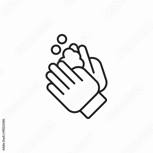 hand wash icon sign vector
