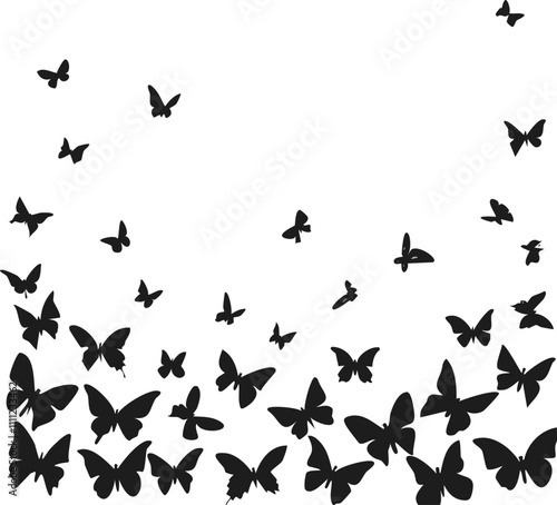 Butterfly swarm silhouette background2.eps, Butterfly swarm silhouette background