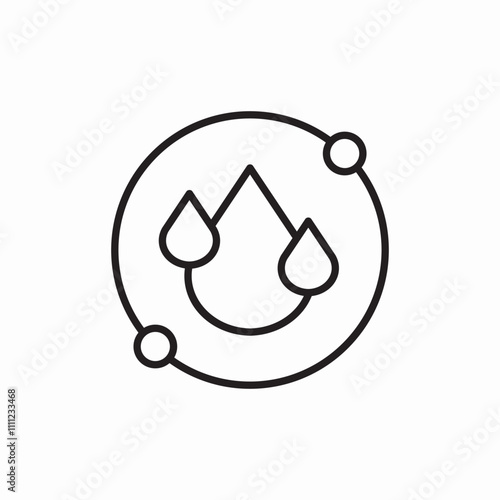 water environment icon sign vector