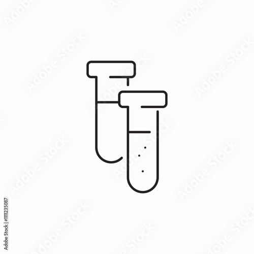 chemistry lab flask icon sign vector