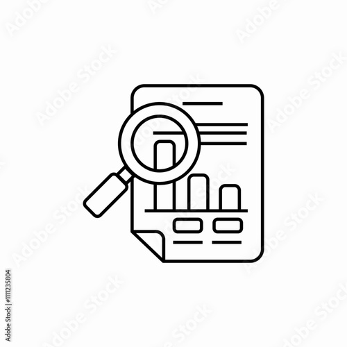 search analytics icon sign vector
