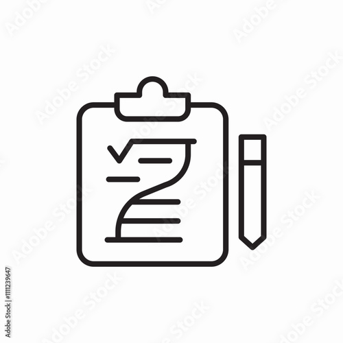 chemistry clipboard icon sign vector