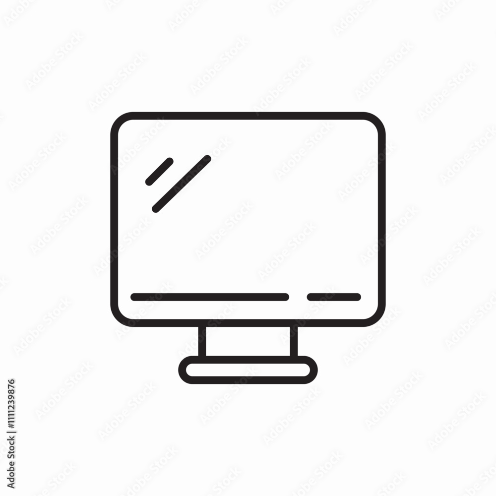 computer pc icon sign vector computer pc icon sign vector
