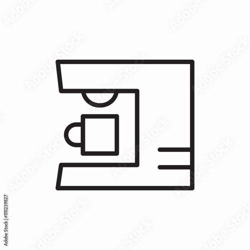 coffee machine icon sign vector