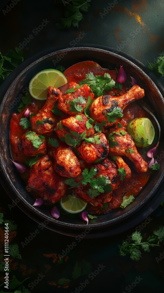 Indian tandoori chicken with onions and cilantro. indian food. Ultra realistic. Photorealistic hypermaximalist advertising photography hyper realistic fine detail Indian tandoori chicken with onions and cilantro. indian food. Ultra realistic. Photorealistic hypermaximalist advertising photography hyper realistic fine detail