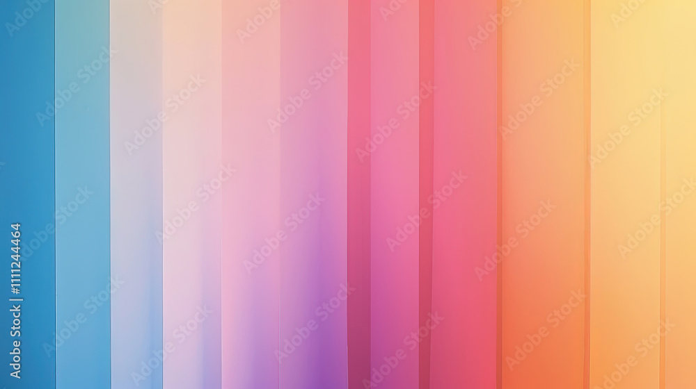 A composition of vertical gradient stripes blending warm colors, creating a smooth transition from pink to orange and blue hues. A composition of vertical gradient stripes blending warm colors, creating a smooth transition from pink to orange and blue hues.