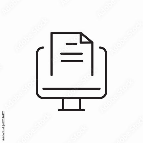 computer file icon sign vector