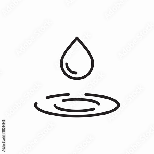 water drop icon sign vector