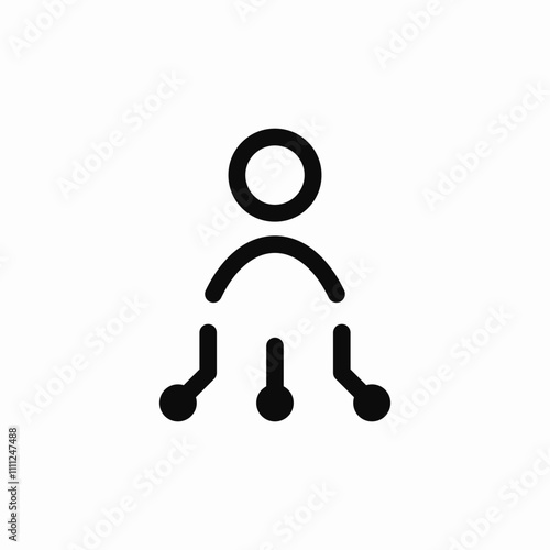 cyber user icon sign vector