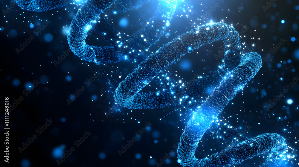 Abstract dark and blue digital background. Big data digital code, Data Communication and Transfer of DNA Biology. Futuristic information technology concept. Abstract dark and blue digital background. Big data digital code, Data Communication and Transfer of DNA Biology. Futuristic information technology concept.