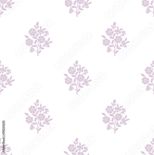 Floral Block print Flower damask Floral medallion boho floral repeat pattern flower print 