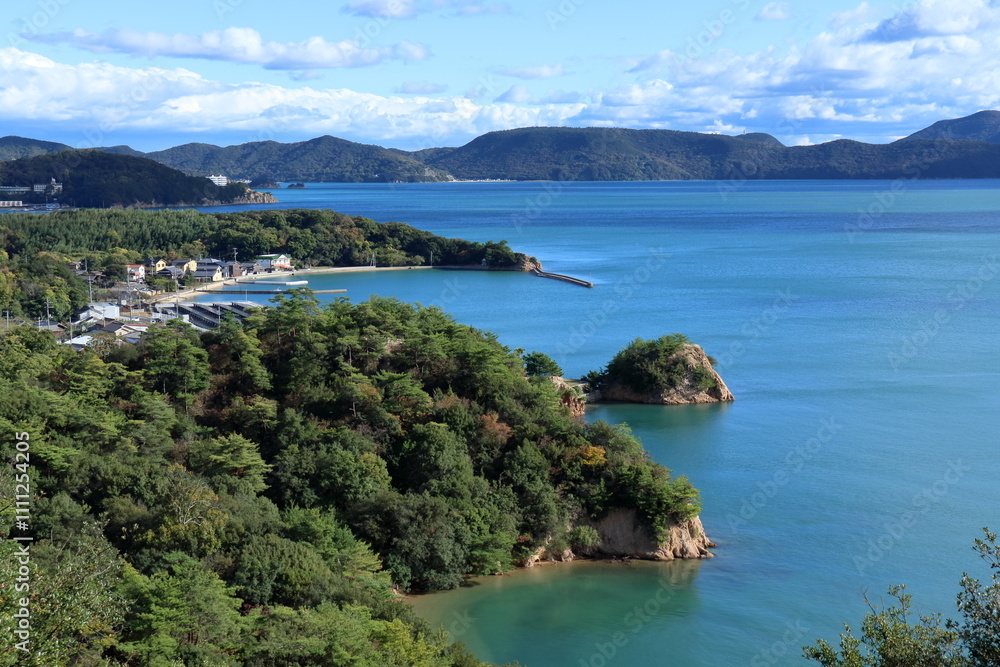 小豆島 双子浦を眺める (香川県) 小豆島 双子浦を眺める (香川県)
