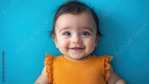 Happy Middle Eastern baby w...