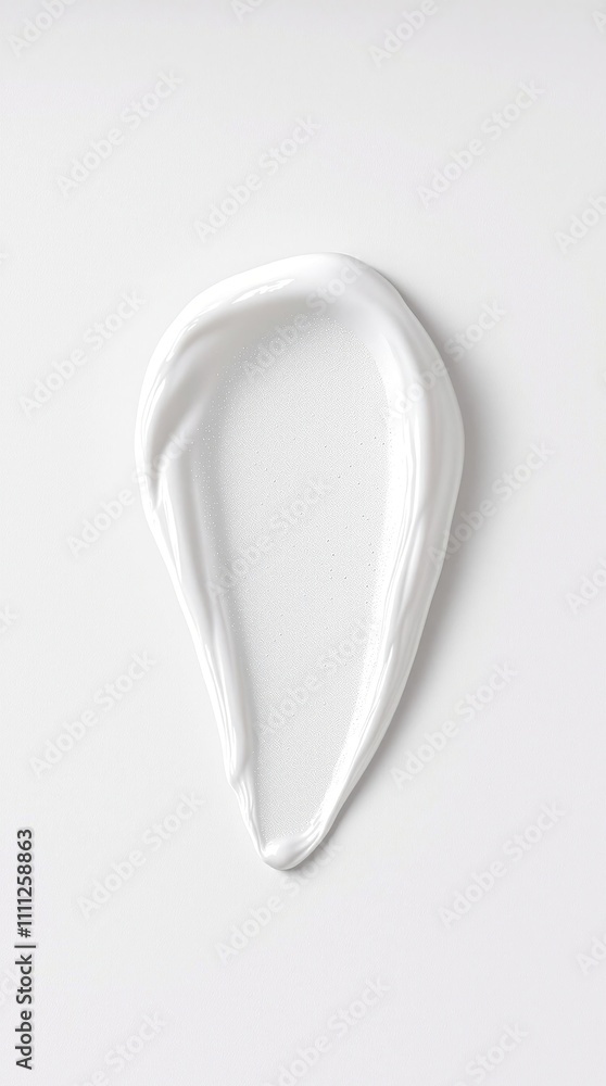 Blank white lotion smudge for beauty product testing, testing, swatch, skin care Blank white lotion smudge for beauty product testing, testing, swatch, skin care
