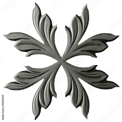 Luxury 3D Ornate Swirl – Highly Detailed Rococo Design