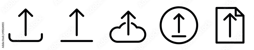 upload line icon. Cloud storage, sync, computing concept. upload icon vector. symbol, sign. upload line icon. Cloud storage, sync, computing concept. upload icon vector. symbol, sign.
