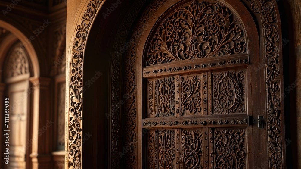 Intricate Carved Wooden Door Intricate Carved Wooden Door