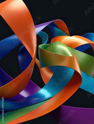 Colorful random graphical lines twisted abstract background wallpaper illustration, random background design
