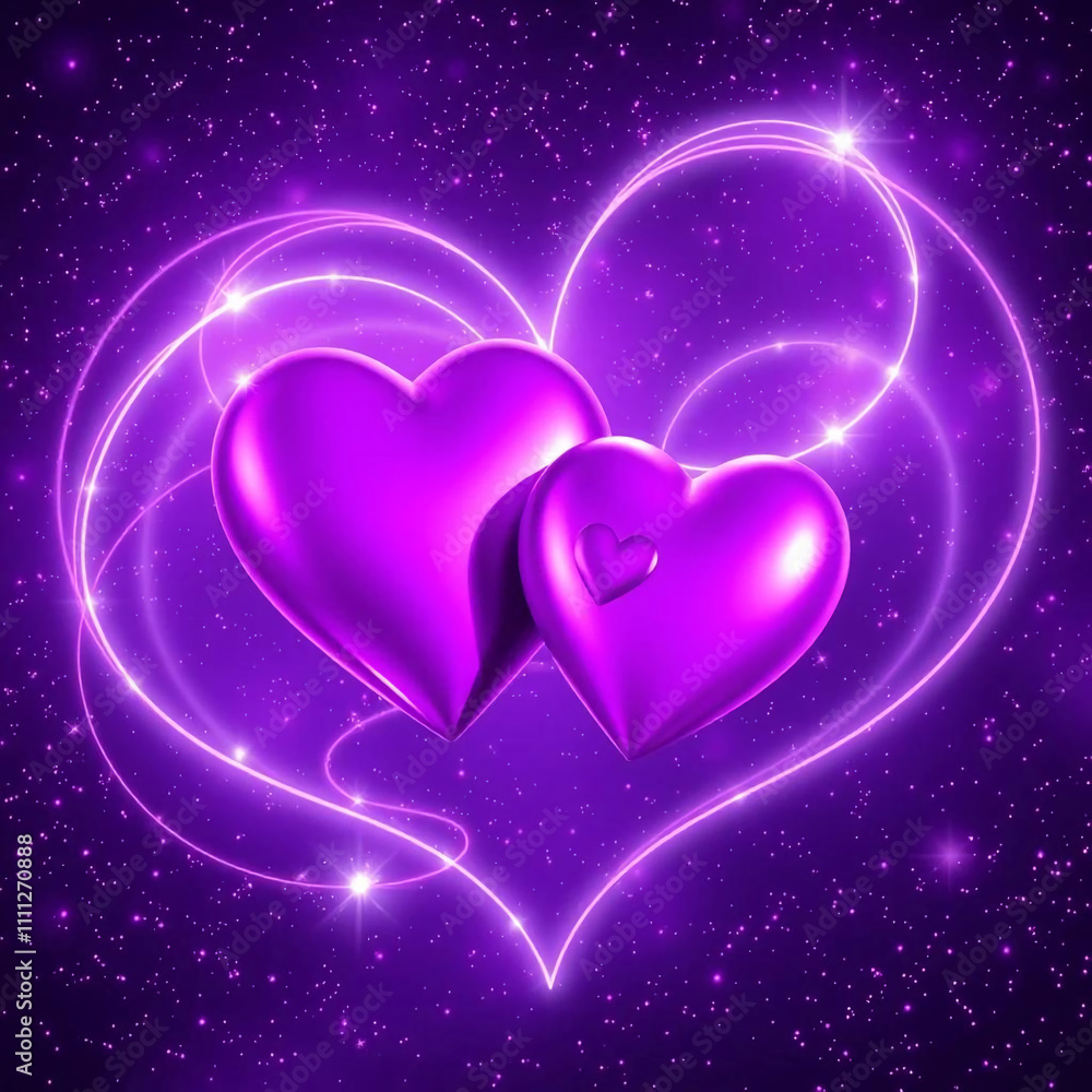 glowing heart on a dark background glowing heart on a dark background