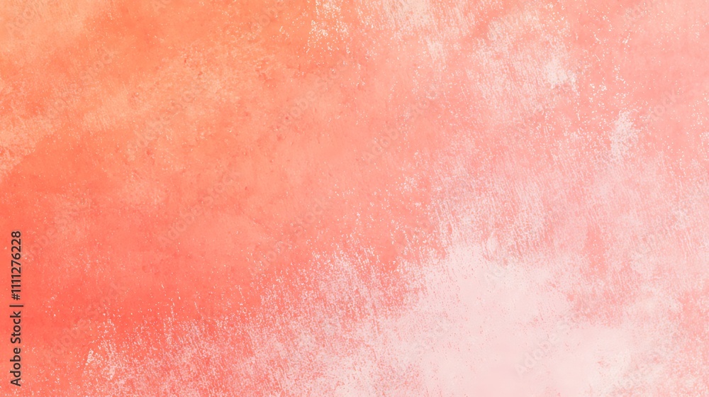 Fototapeta premium Abstract watercolor background with soft orange and white gradient.