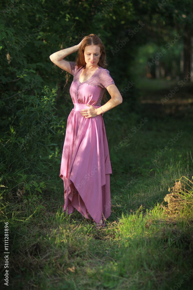 girl in a pink dress girl in a pink dress