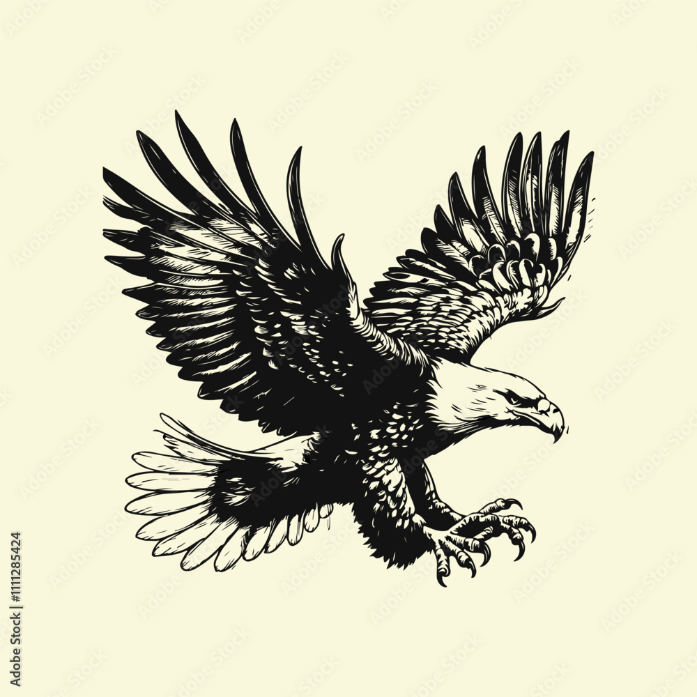 Fototapeta premium eagle tattoo design