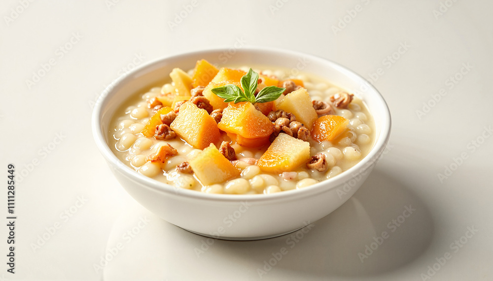 Creamy butternut squash pasta with walnuts and basil Creamy butternut squash pasta with walnuts and basil