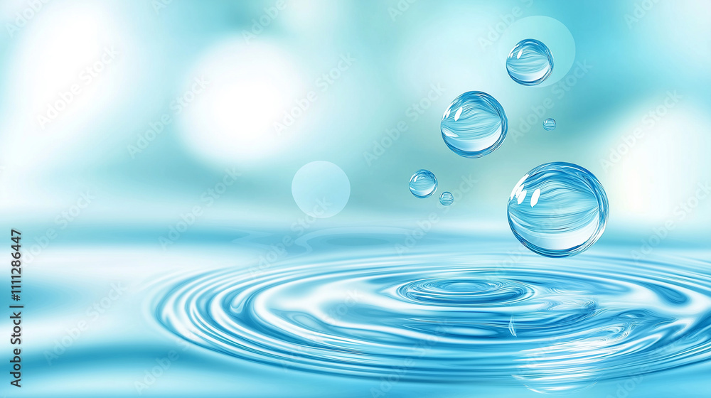 Light water ripples in soft blue tones, tranquil Light water ripples in soft blue tones, tranquil