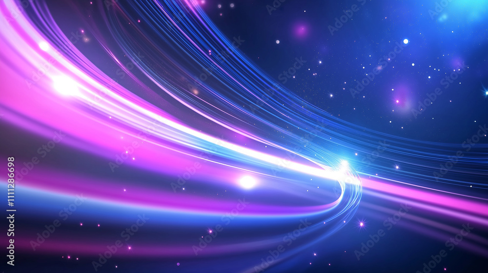 Space galaxy with bright stars and colorful nebulae Space galaxy with bright stars and colorful nebulae
