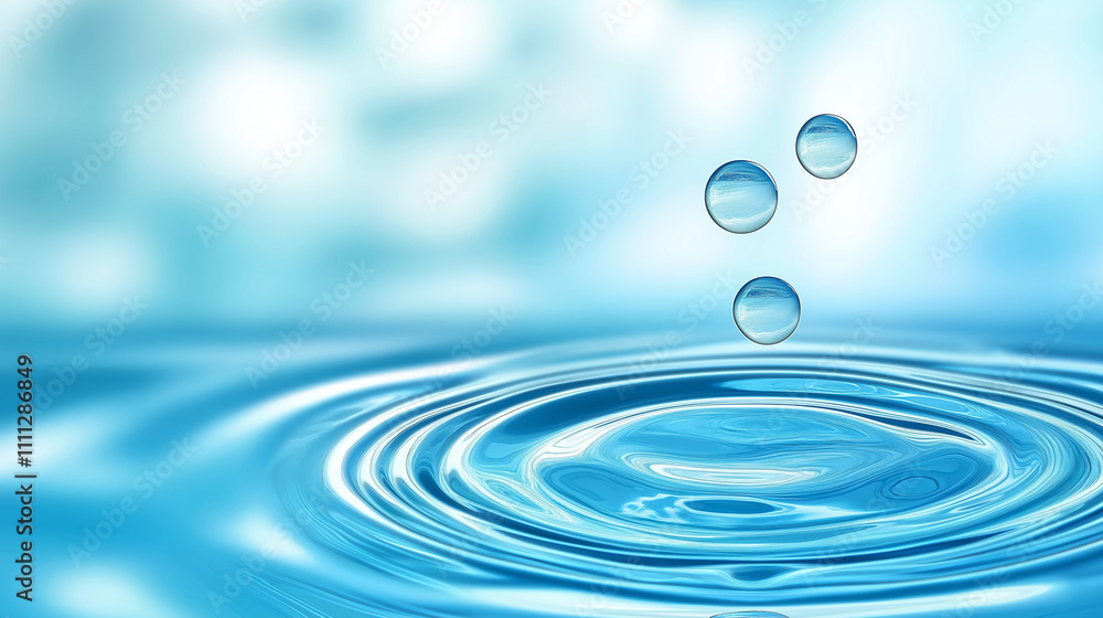 Subtle ripples on soft blue water, peaceful and Subtle ripples on soft blue water, peaceful and