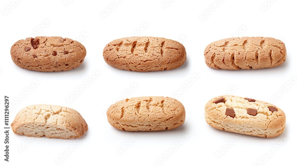 Classic biscotti, crunchy and flavorful, with nuts, chocolate, and fruit inclusions, isolated on white background, perfect for snacks, desserts, and gourmet menus
Classic biscotti, crunchy and flavorful, with nuts, chocolate, and fruit inclusions, isolated on white background, perfect for snacks, desserts, and gourmet menus