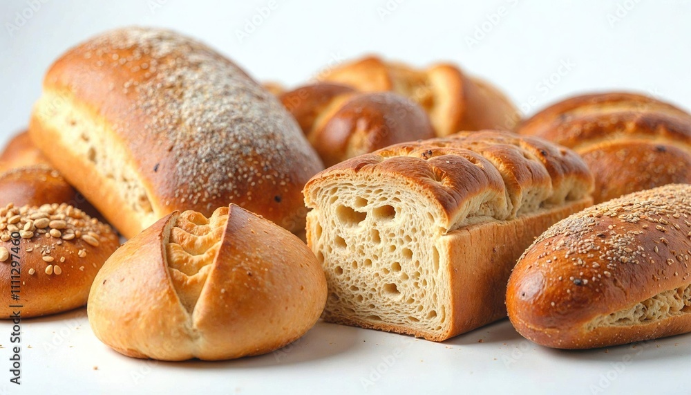 Bread Loaves and Pastries Close-Up Bread Loaves and Pastries Close-Up