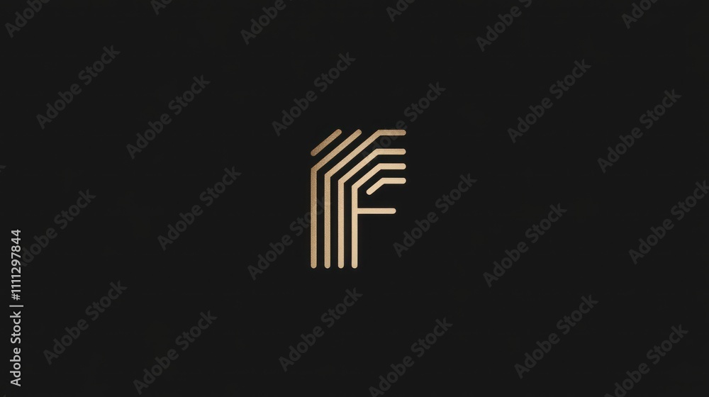 Minimalistic letter F logo, thin lines, sophisticated font, modern aesthetic Minimalistic letter F logo, thin lines, sophisticated font, modern aesthetic