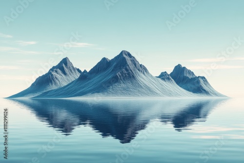 Wallpaper Mural iceberg and mountains Torontodigital.ca