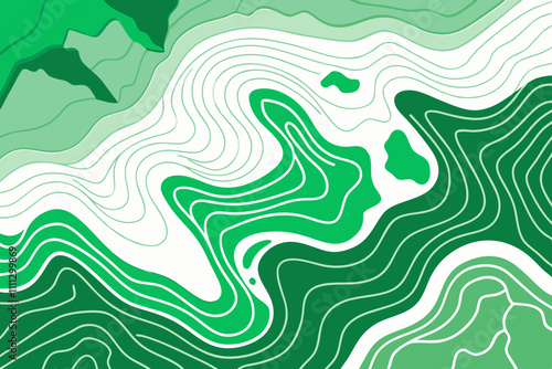 Abstract green vector background or pattern with handsome lines