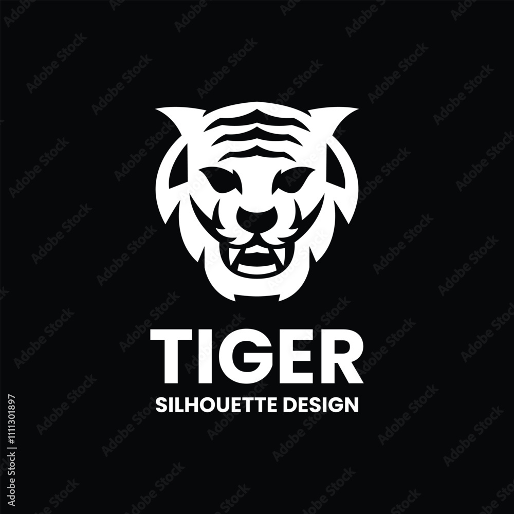 tiger vector silhouette logo tiger vector silhouette logo