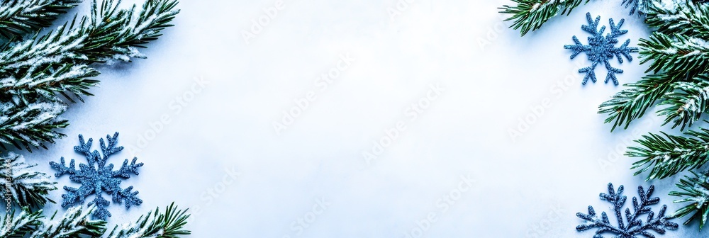 Obraz premium winter holiday solid background, copy space