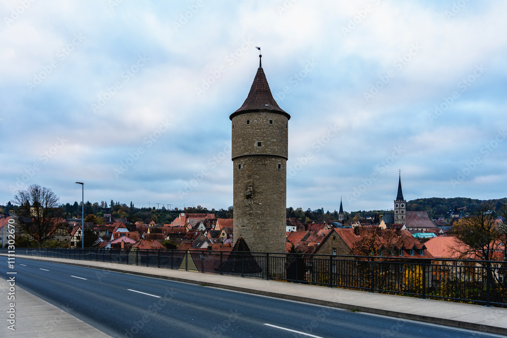 Bridge and tower Ochsenfurt Bridge and tower Ochsenfurt