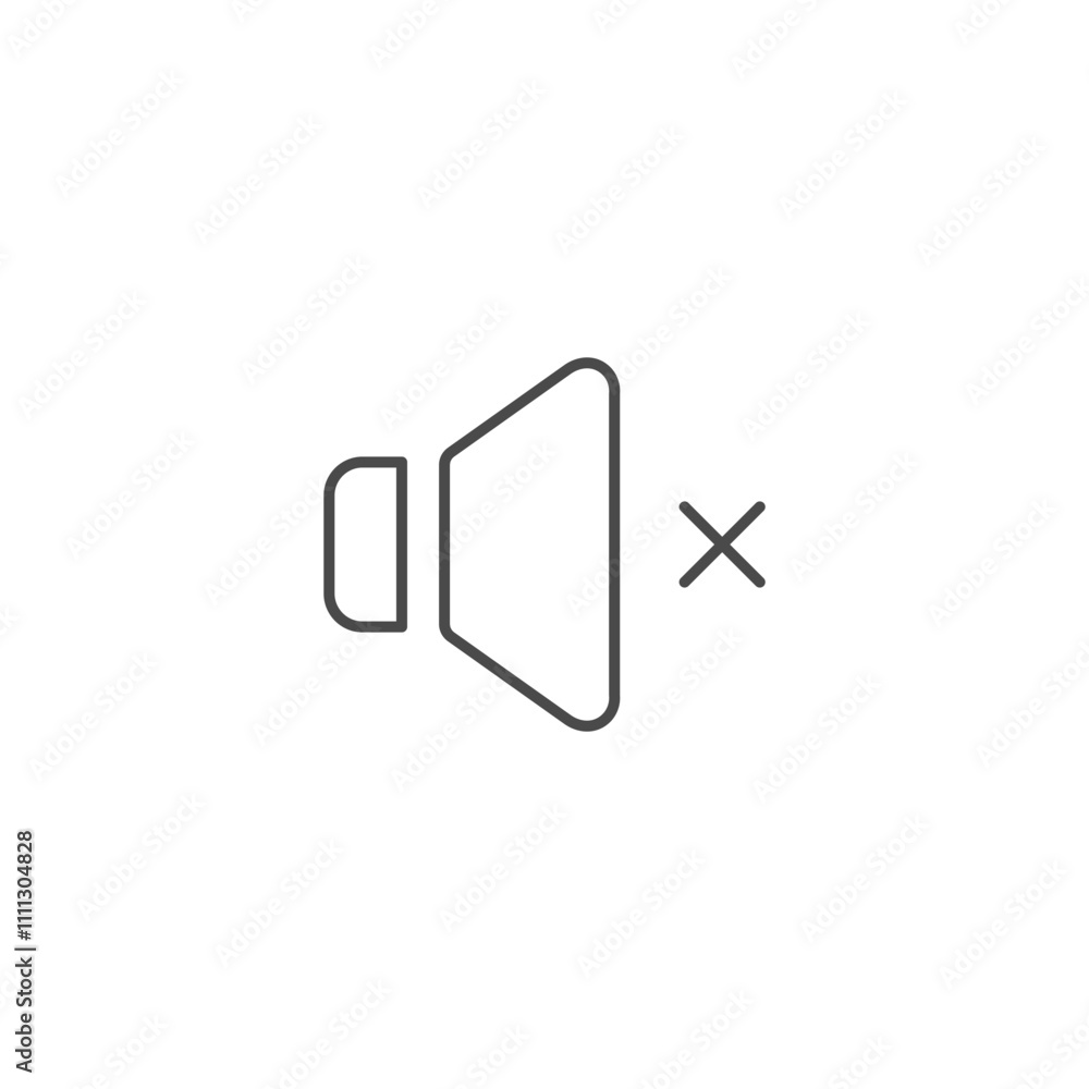 Mute silence speaker icon template vector illustration Mute silence speaker icon template vector illustration