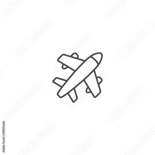 Plane icon template vector illustration