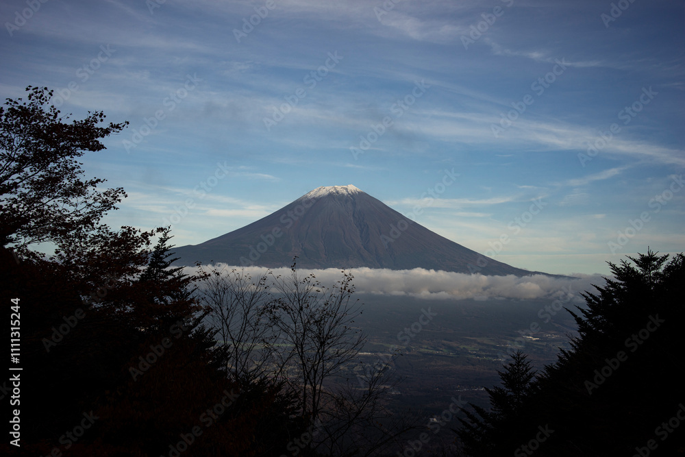 Fototapeta premium 富士宮市から見た富士山