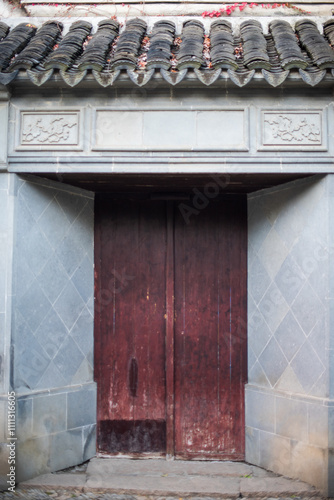 old wooden door