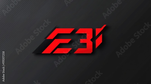 Modern 'E31' logo, sleek design with bold lines, professional  photo